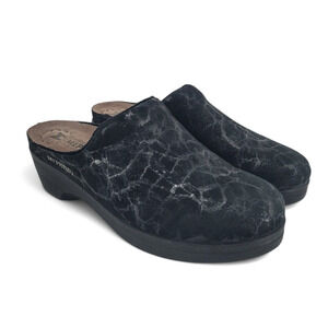 Mephisto Satty Black Clogs Women’s Size 9‎ Comfort Orthopedic Slip-On Slides